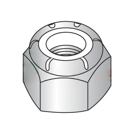 Nylon Insert Lock Nut, M16-2.00, 18-8 Stainless Steel, Not Graded, 250 PK